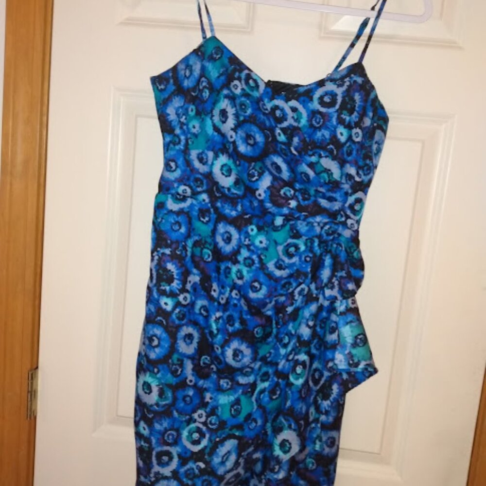 Lauren Conrad blue spaghetti strap dress. Size 8 mini dress.